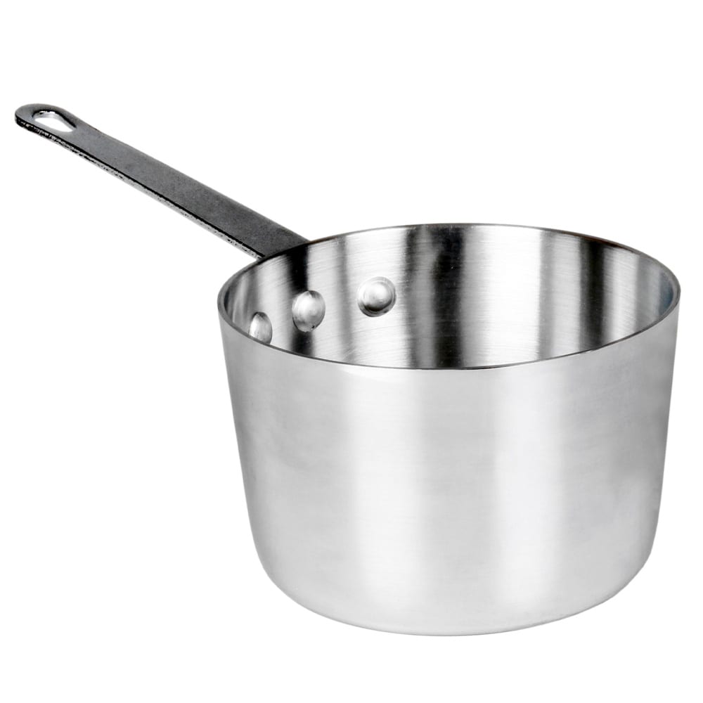 438-ALSKSS001 1 1/2 qt Aluminum Saucepan w/ Solid Metal Handle