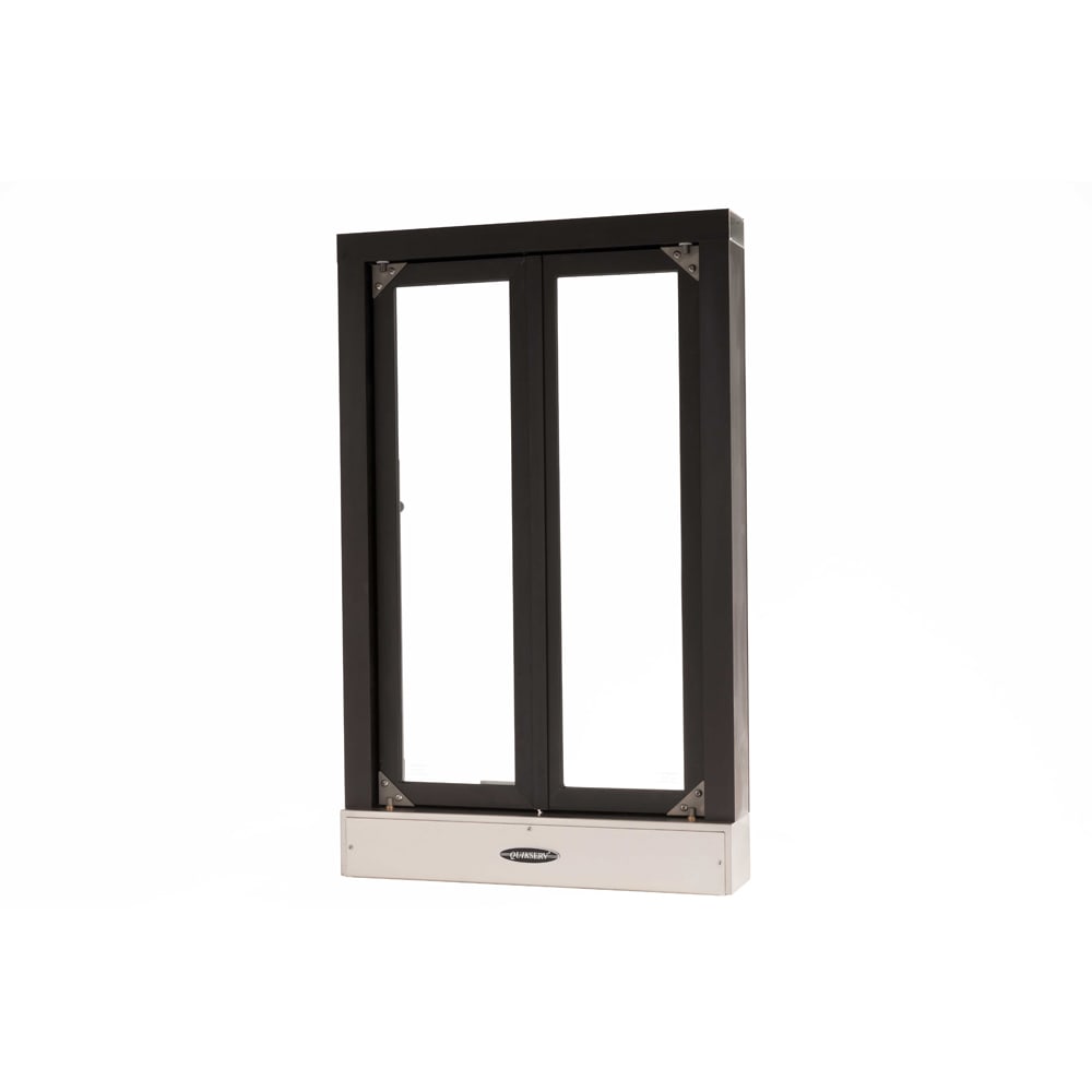487-CM19020BX 24"W x 38 1/2"H Dark Bronze Bi-Folding Manual Drive-Thru Window