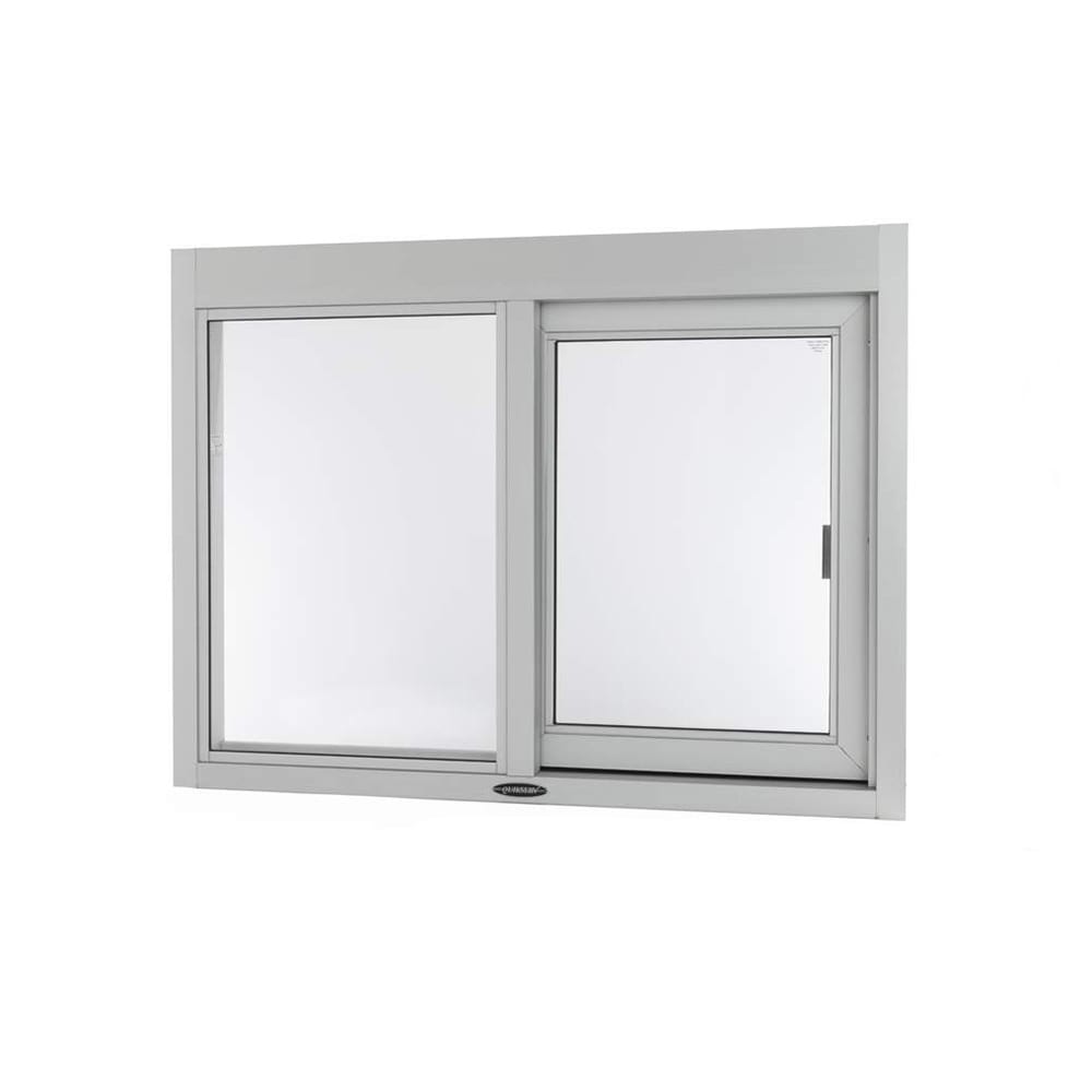487-SC4030IP9408CL 48"W x 36"H Clear Aluminum Right-to-Left Manual Drive-Thru Window