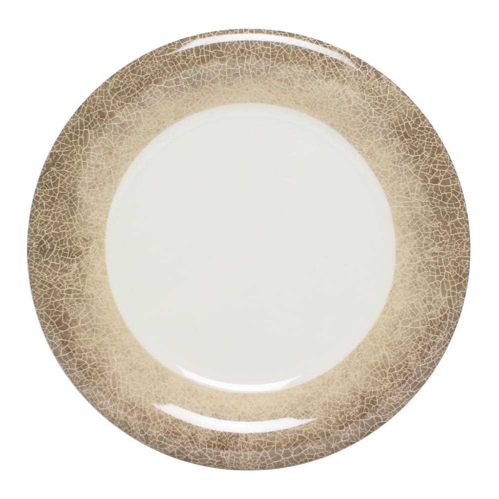 438-DM006J 6 1/2" Round Melamine Salad Plate, Beige