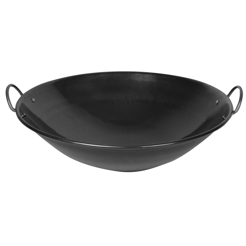 438-IRWC003 24" Iron Wok - Riveted Handles
