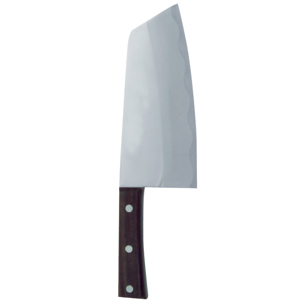 438-JAS010055A 6 3/4" Cleaver w/ Wood Handle, Stainless Steel