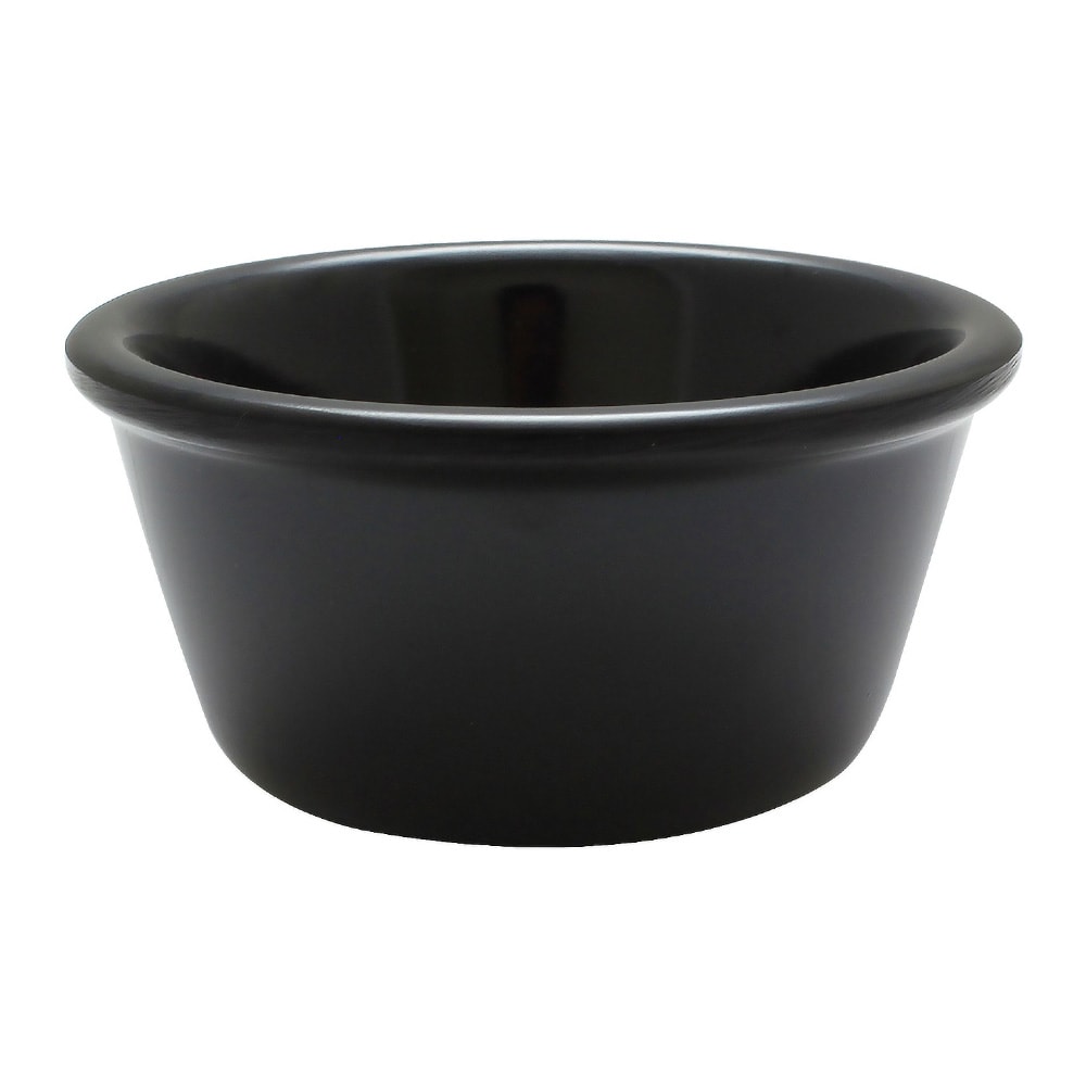 438-ML537BL1 3 oz Smooth Melamine Ramekin, Black