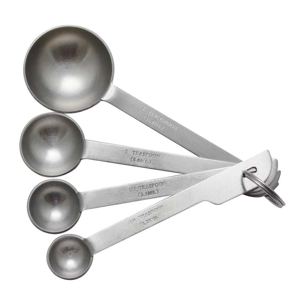 438-OW356 4 Piece Measuring Spoon Set, Stainless