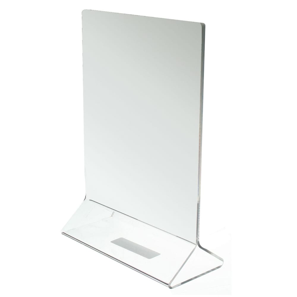 438-PLMH003 Tabletop Menu Card Holder - 5" x 7", Acrylic