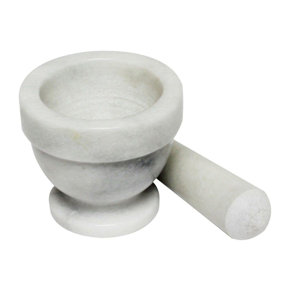 438-MRGR003 3" Mortar and Pestle, Marble