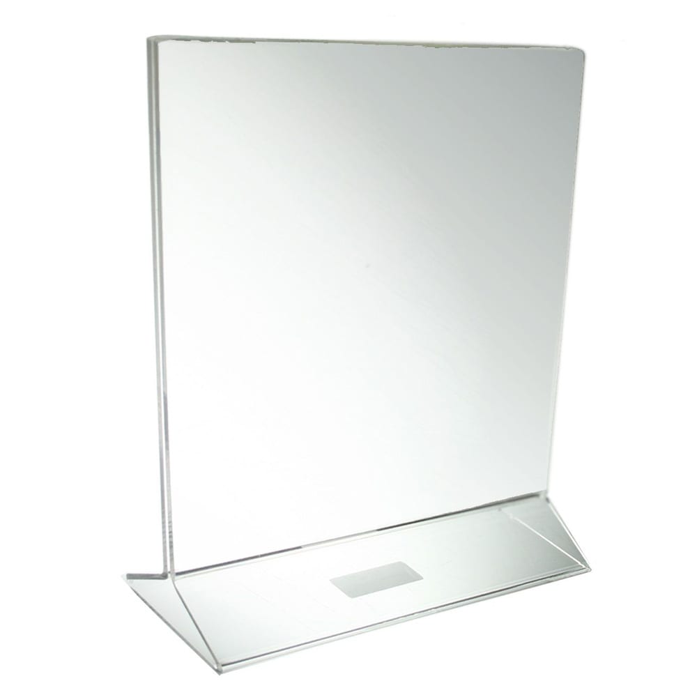 438-PLMH004 Tabletop Menu Card Holder - 8 1/2" x 11", Acrylic