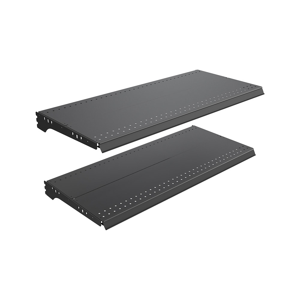 564-V45053 Planniq Core® Flat Metal Shelves - 36" x 16", Black