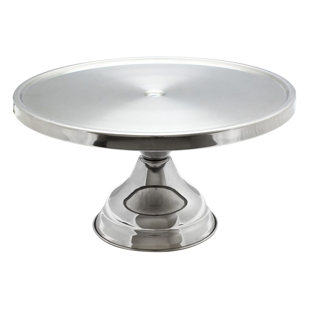 438-SLCS001 13 1/4" Round Cake Stand, Stainless