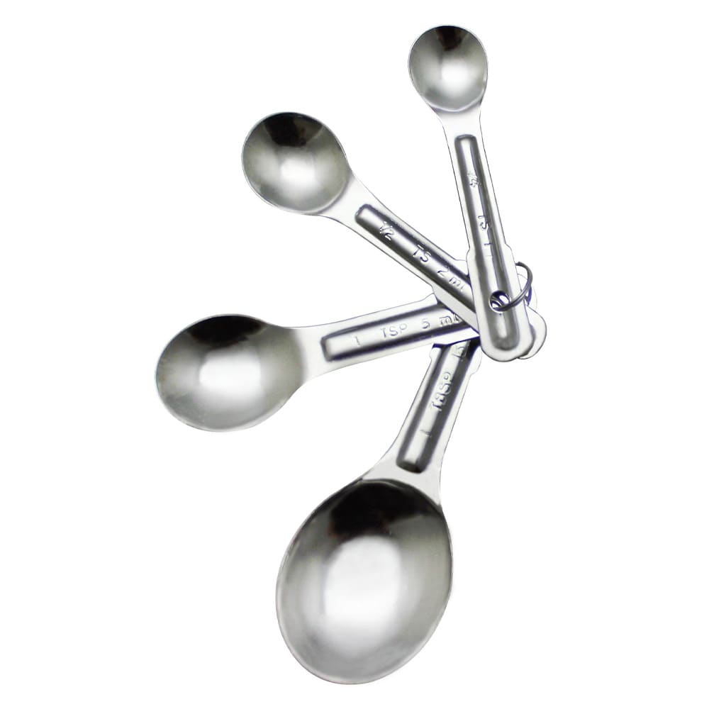 438-SLMC2415 4 Piece Measuring Spoon Set, Stainless