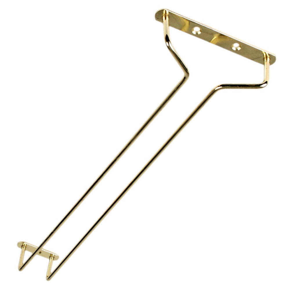 438-SLKGH016 16" Wire Glass Hanger, Brass Plated