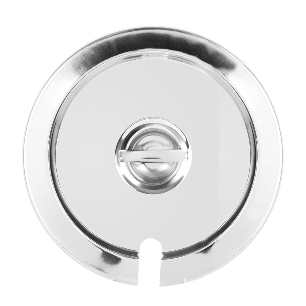 438-SLIP006 4 qt Slotted Inset Cover - Stainless Steel