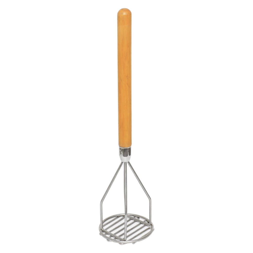 438-SLPMR018 18" Round Potato Masher w/ Wooden Handle