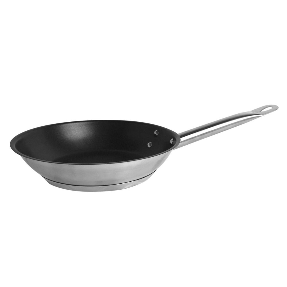 438-SLSFP308 8" Non Stick Stainless Steel Frying Pan w/ Hollow Metal Handle