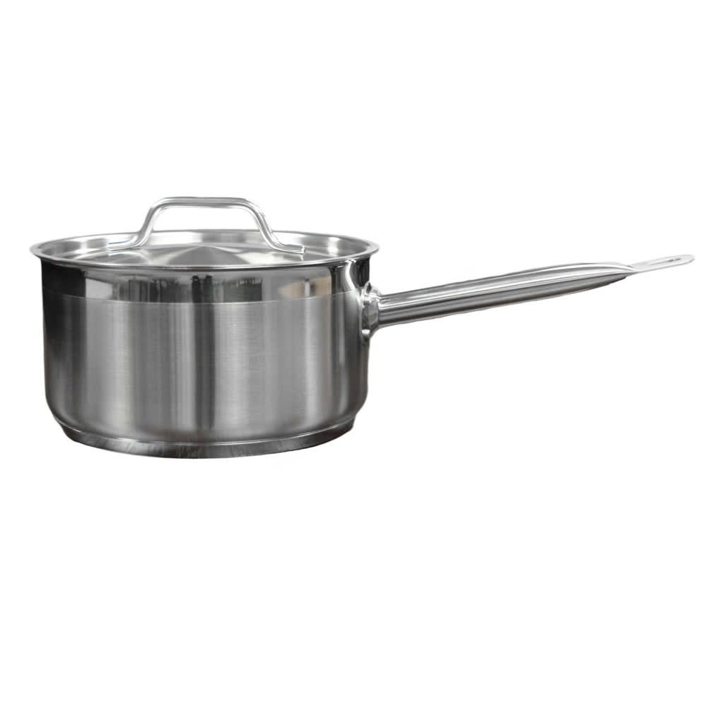 438-SLSSP035 3 1/2 qt Stainless Steel Saucepan w/ Hollow Metal Handle