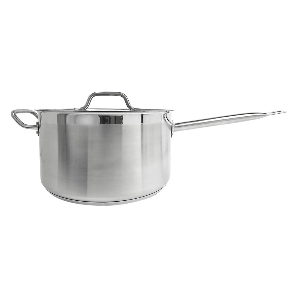 438-SLSSP100 10 qt Stainless Steel Saucepan w/ Hollow Metal Handle