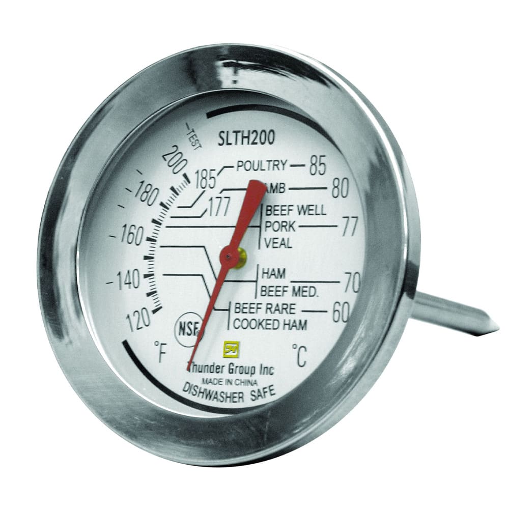 438-SLTH200 Dial Type Meat Thermometer, 120° to 200°F