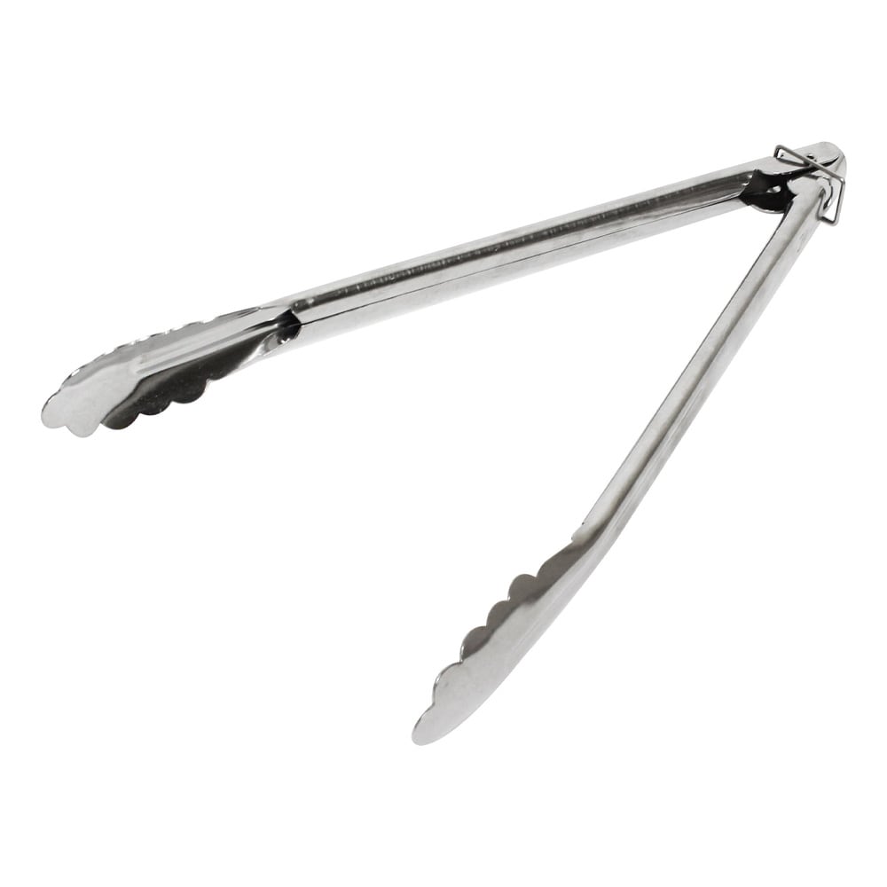 438-SLTHUT110 10"L Stainless Utility Tongs
