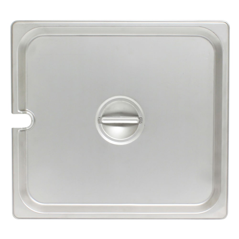 438-STPA5120CS Half Size Steam Pan Cover - Notched, Stainless