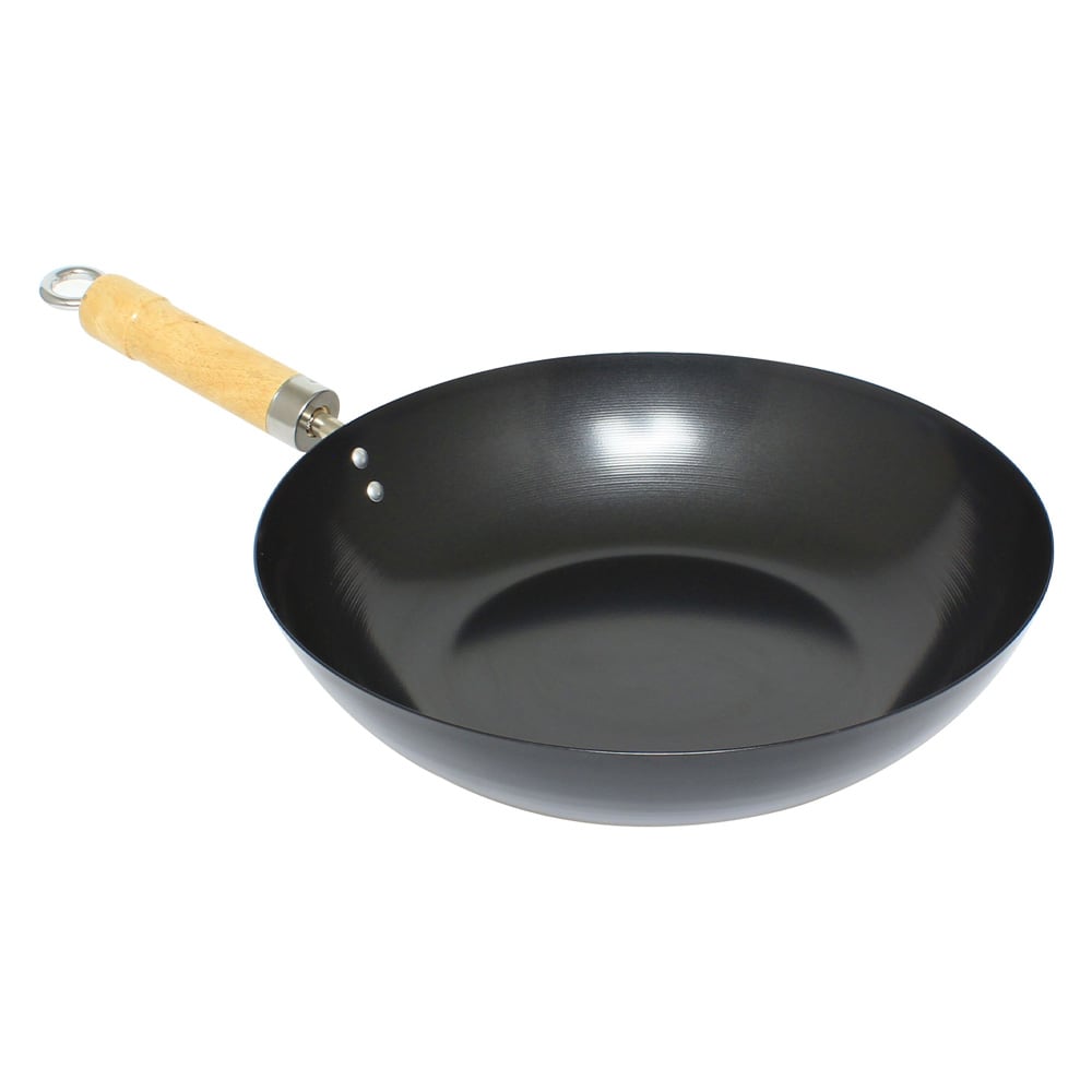 438-TF001 12" Carbon Steel Wok