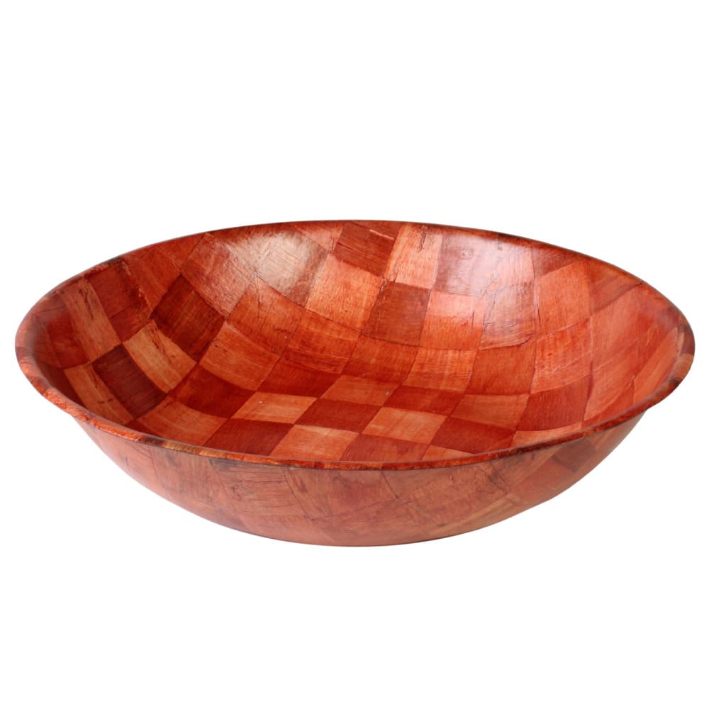 438-WDTSB020 20" Salad Bowl, Woven Wood