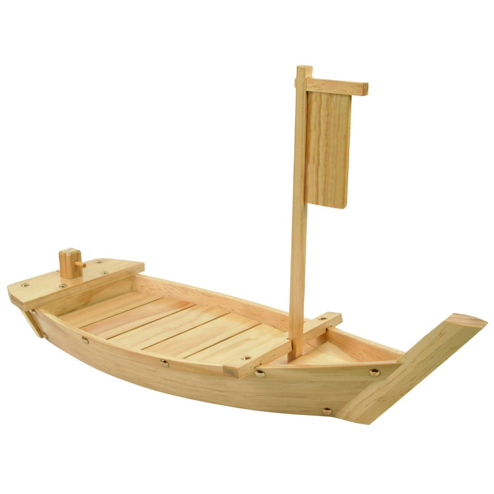 438-WOBOAT61 24" Boat Display Tray, Wood