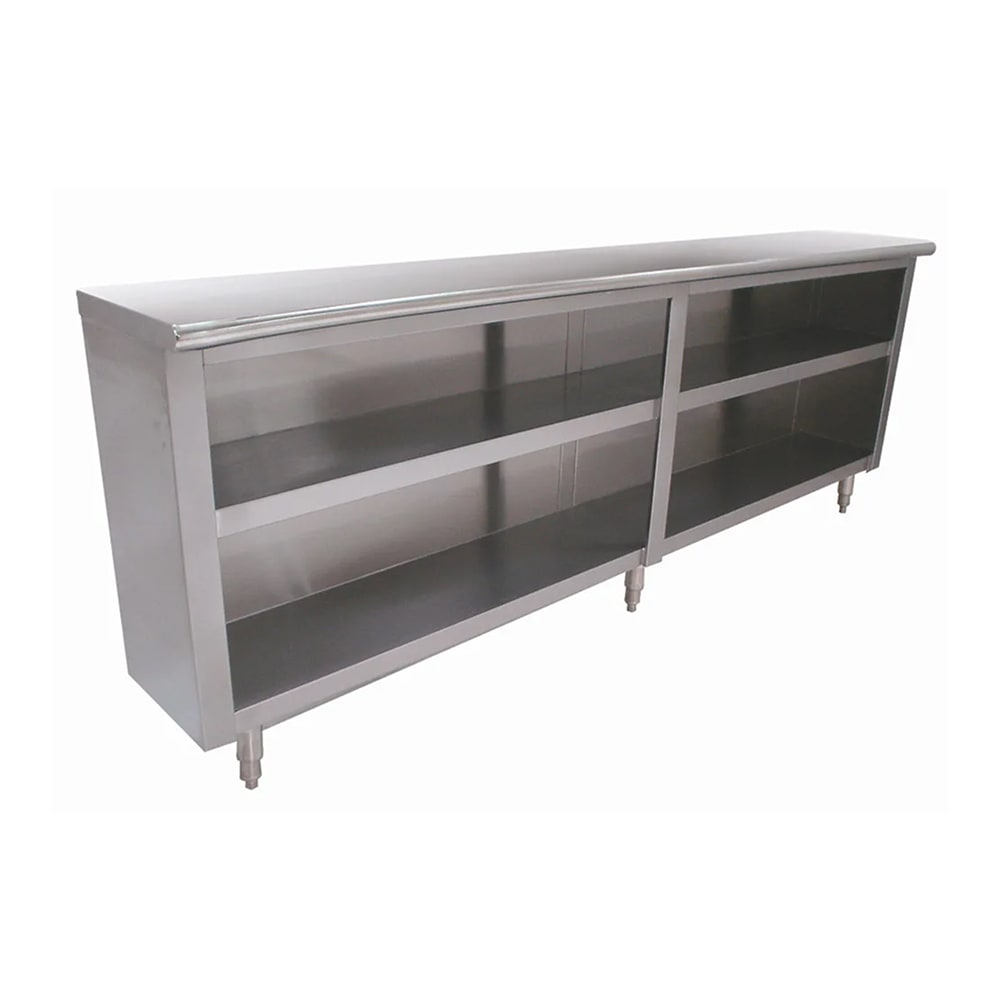 009-DC157 84" Dish Cabinet w/ Open Base & Midshelf, 15"D