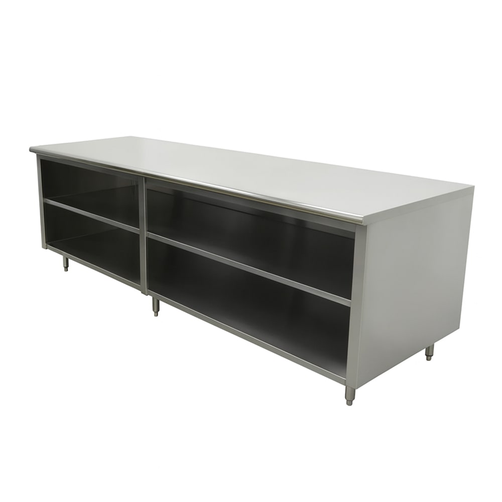 009-EEBSS308MX 96" Dish Cabinet w/ Open Base & Midshelf, 30"D