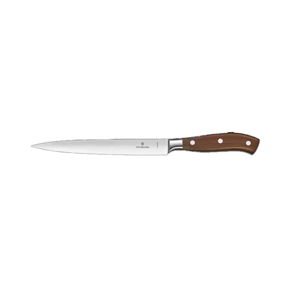 037-7721320G 8" Grand Maître Flexible Straight Fillet Knife w/ Black POM Handle, Stainless S...