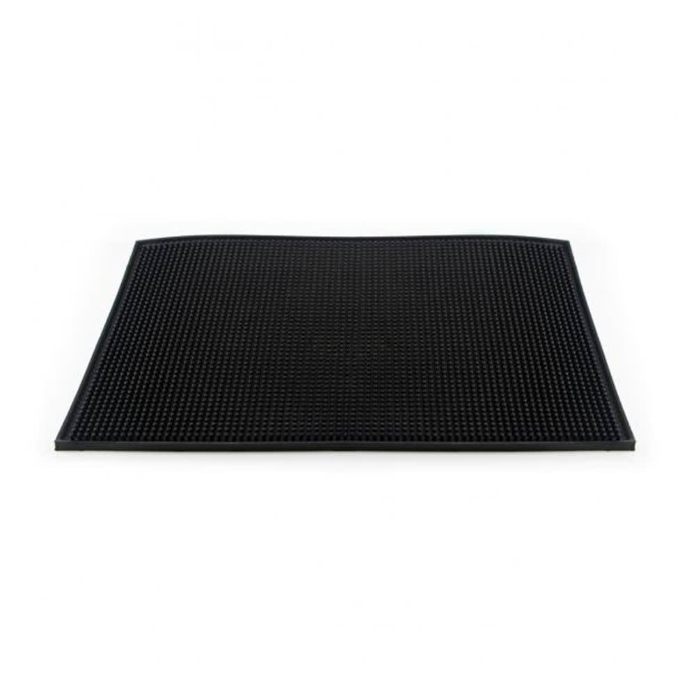 907-BARM04 Rectangular Bar Mat - 18" x 12", Rubber, Black