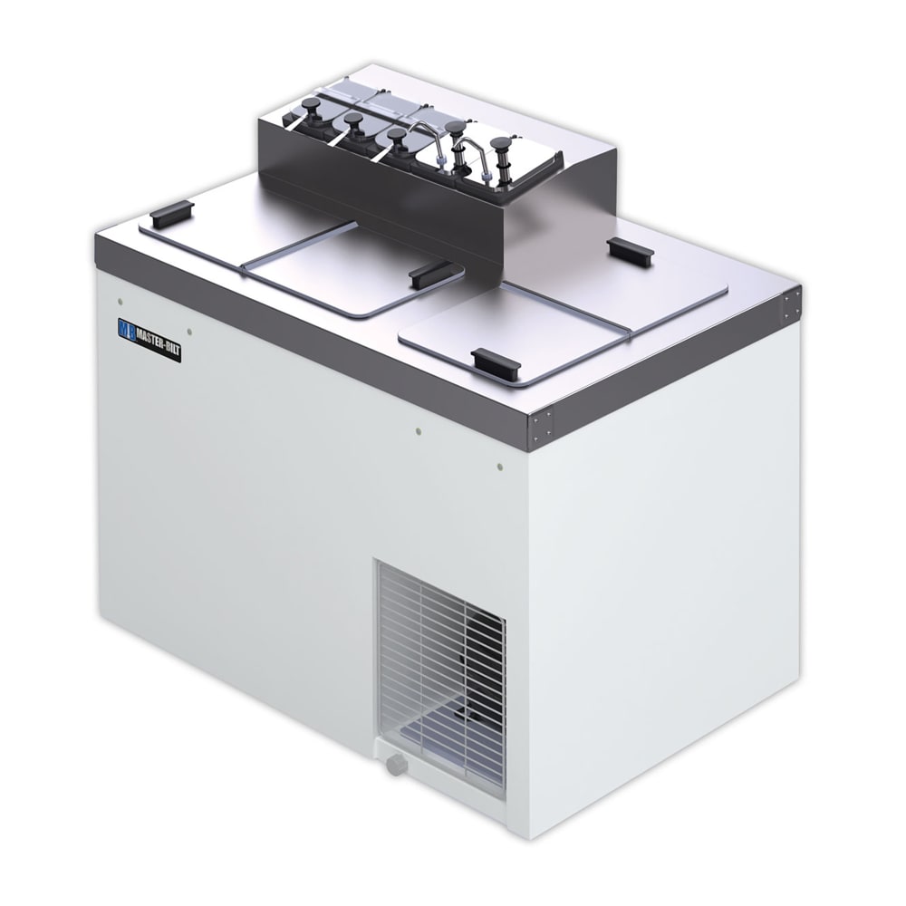 050-FLR60 43" Ice Cream Topping Unit w/ Refrigerated Base - White, 115v