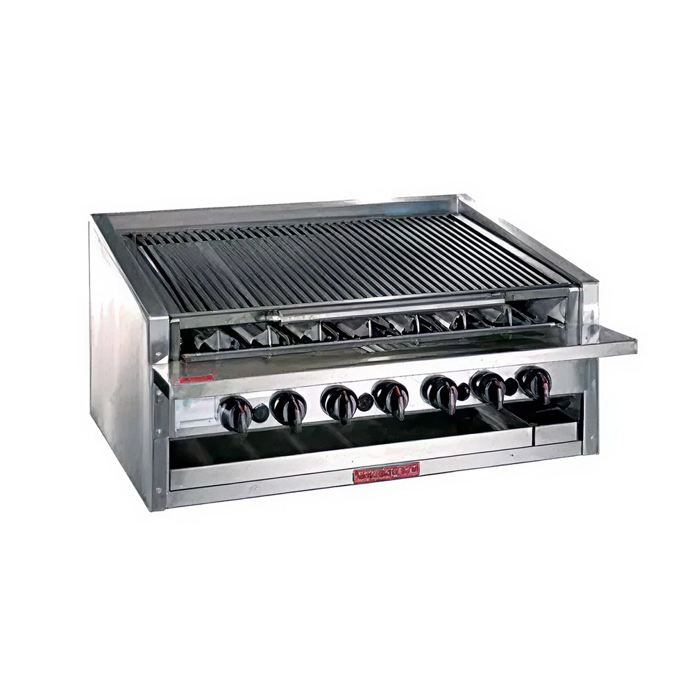 211-CMRMB636NG 36" Radiant Charbroiler w/ Round Rod Top Grate, Natural Gas