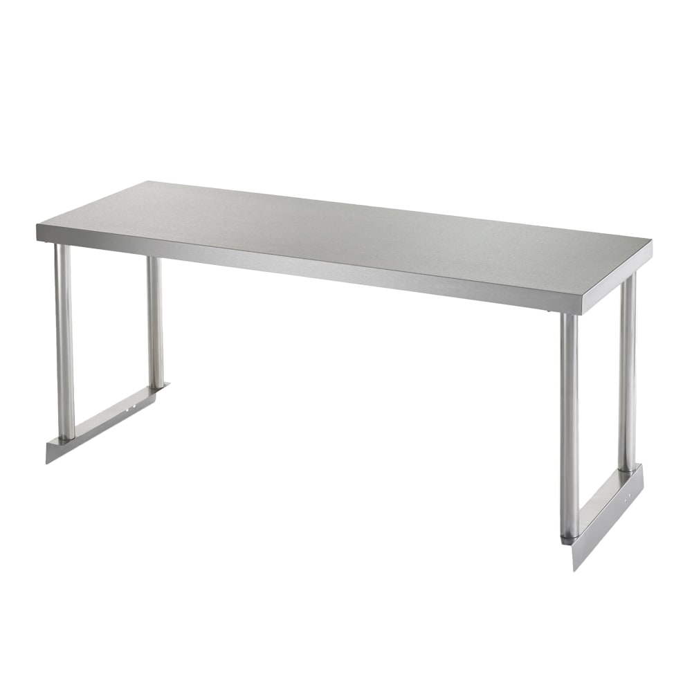 150-64904KS Single Table Mount Overshelf, 22 ga Stainless, 18" x 72"