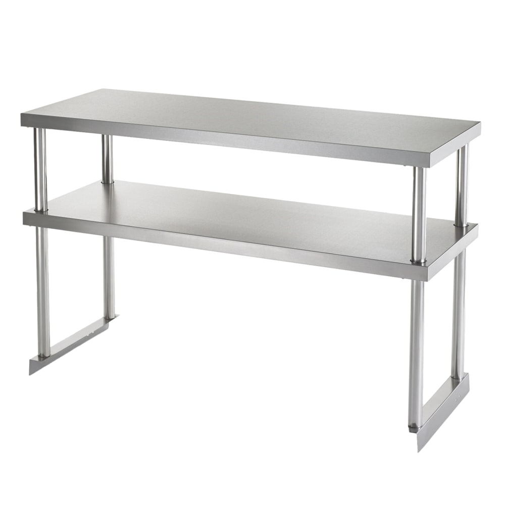 150-64908KS Double Table Mount Overshelf, 22 ga Stainless, 18" x 72"