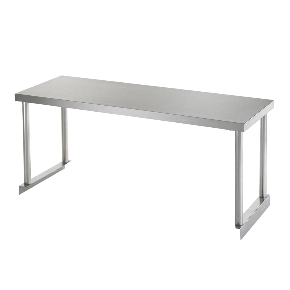 150-64903KS Single Table Mount Overshelf, 22 ga Stainless, 18" x 60"