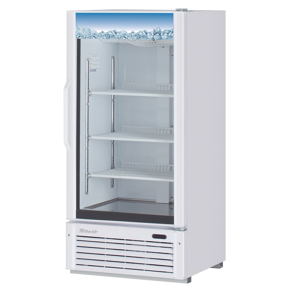 083-TGM10WN6 26 3/8" One Section Glass Door Merchandiser - 1 Right Hinge Door, White, 115v