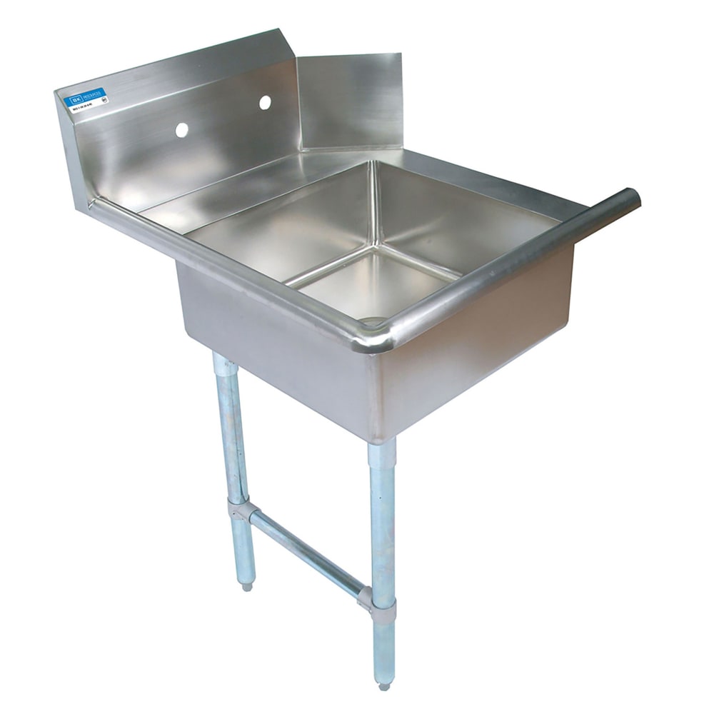 079-L62TDSKB 26" Straight Dish Table - Left to Right, (1) 20" x 20" x 8" Sink...