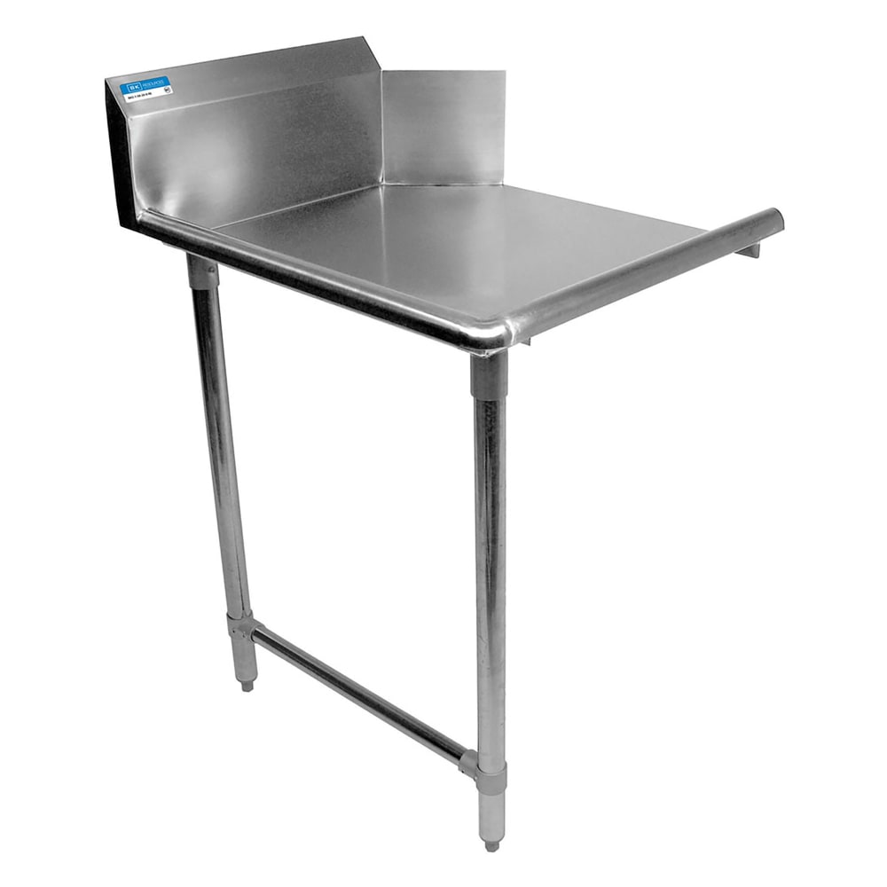 079-SSL27TDCKB 72" Straight Dish Table - Right to Left