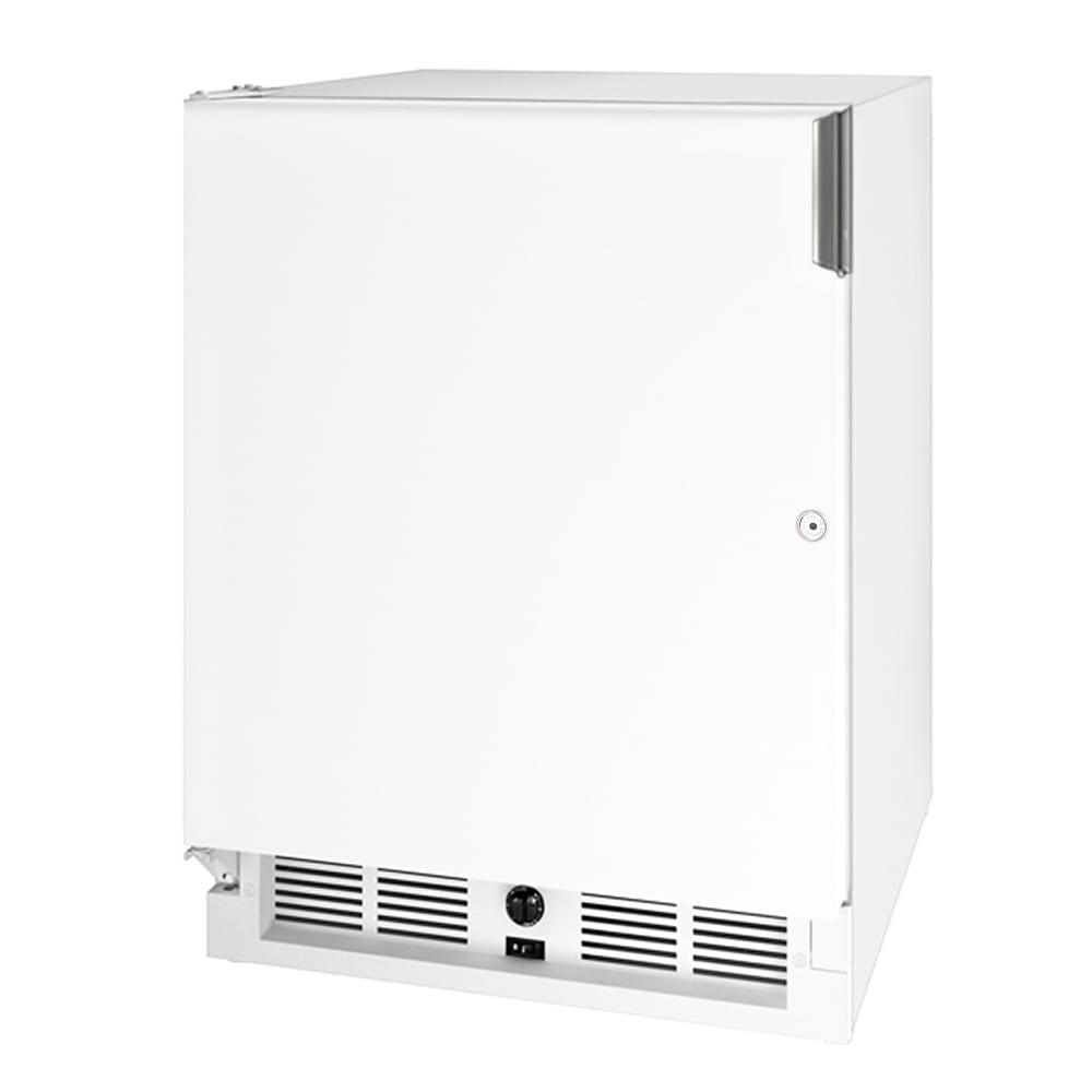663-U29RW15A 21"W Undercounter Refrigerator w/ 1 Solid Door - White, 115v