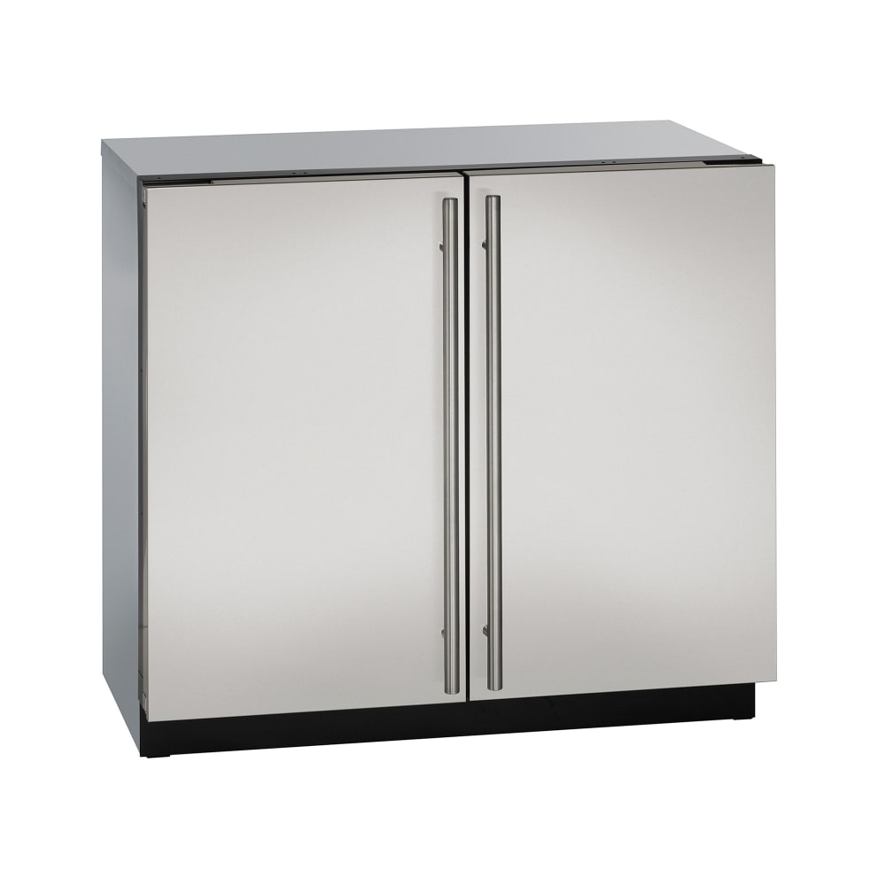 663-U3036RRS00B 36"W Undercounter Refrigerator w/ 2 Solid Doors - Stainless, 115v