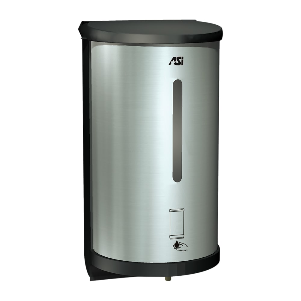 244-100362 27 oz Wall Mount Automatic Liquid Hand Soap/Sanitizer Dispenser, Stainless Steel