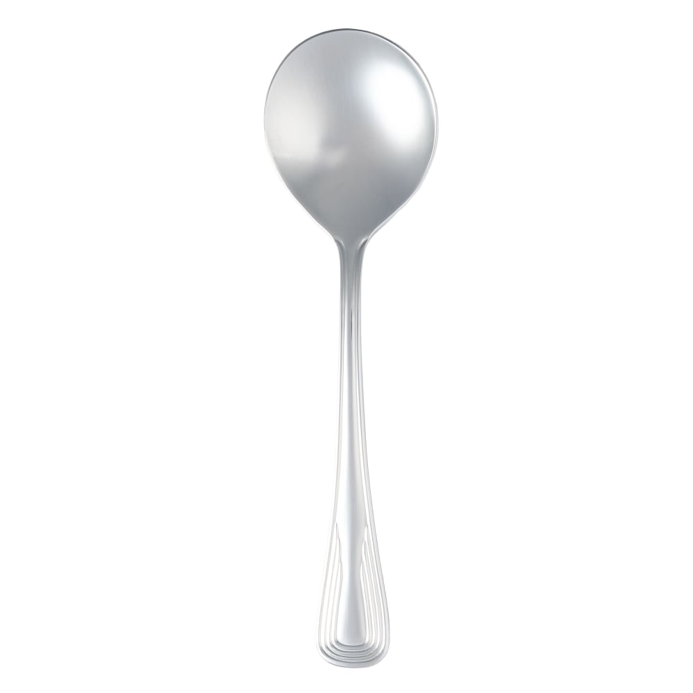 200-IMG02 6 1/5" Bouillon Spoon with 18/0 Stainless Grade, Image Pattern