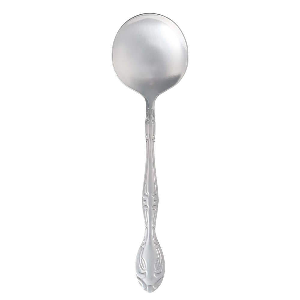 200-WAV02 6" Bouillon Spoon with 18/0 Stainless Grade, Wavecrest Pattern
