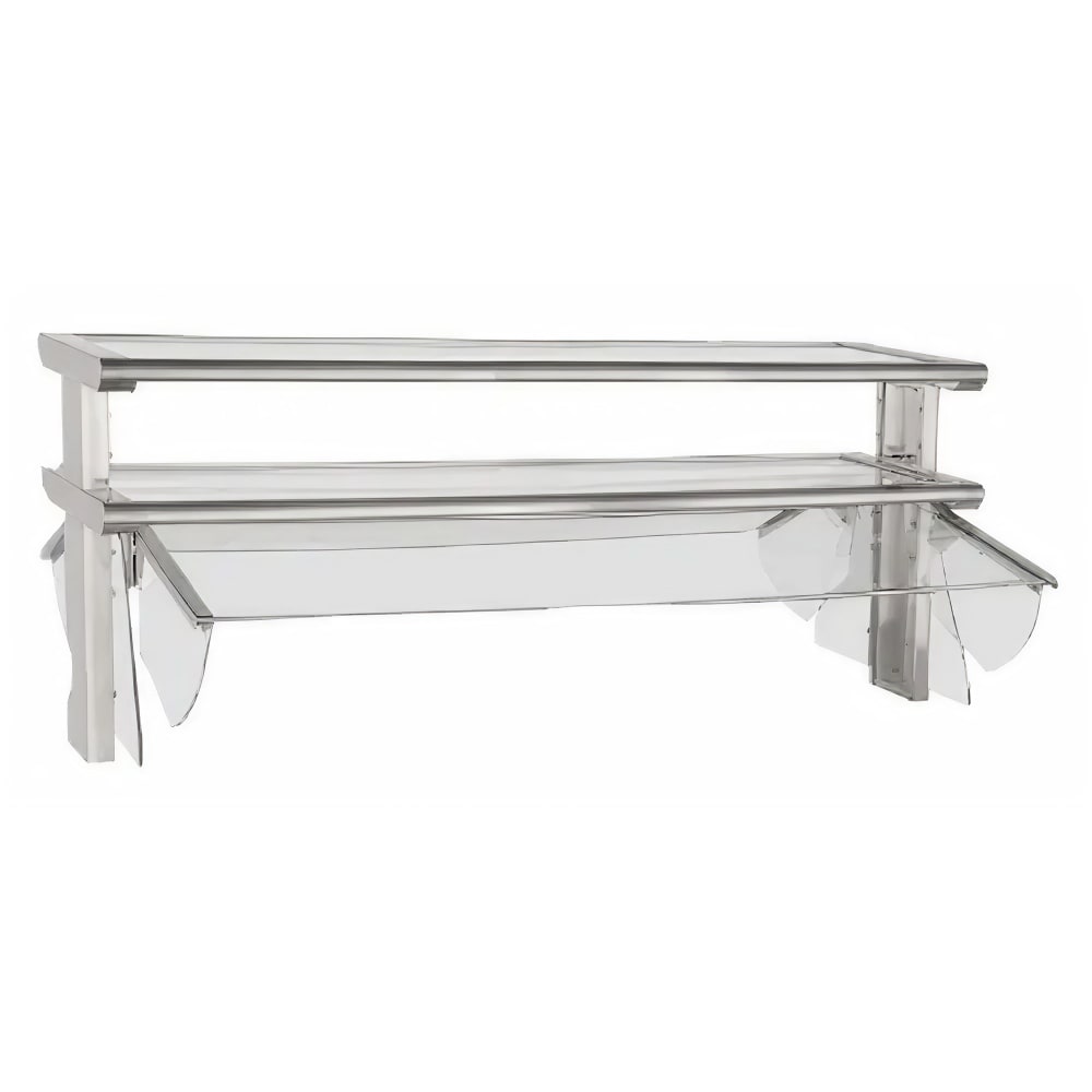 212-TS58046 45 5/8" Sneeze Guard, 2 Sided Self Service Style w/ Acrylic End Guards