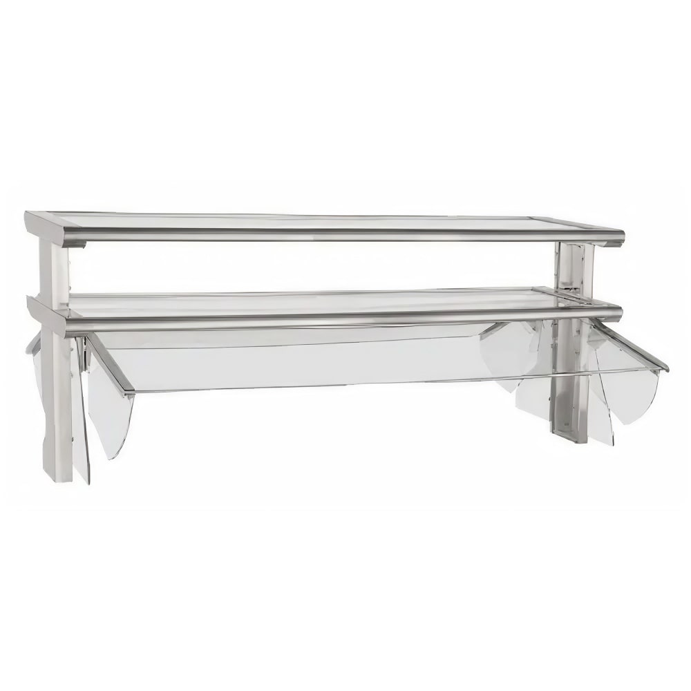 212-TS58074 Thurmaduke Designer Sneeze Guard, 2 Sided Self-Service Style, 2 Tier