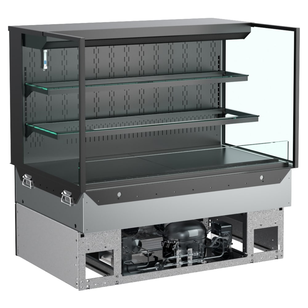 529-NE3627RSV 35 3/4" Reveal® Countertop Refrigerated Display Case - (3) Levels