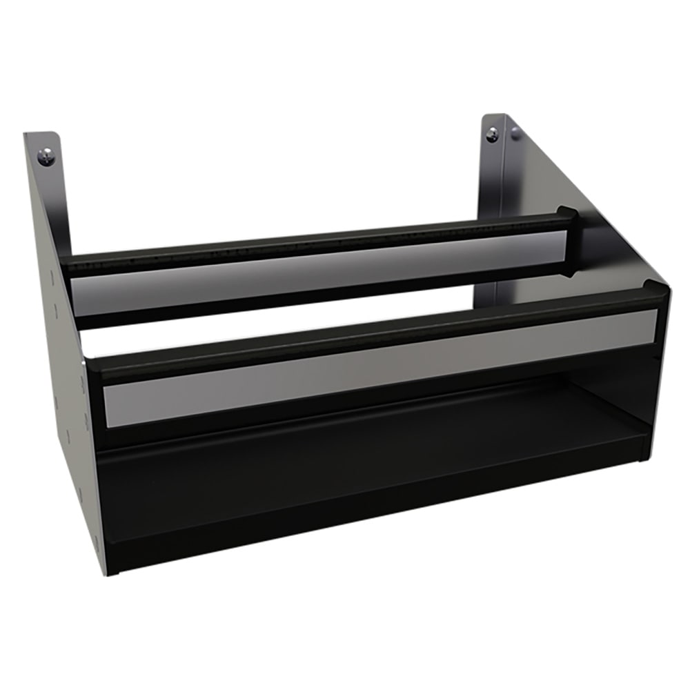 679-DSR17 17" Double Tier Speed Rail - 10 Bottle Capacity, Stainless