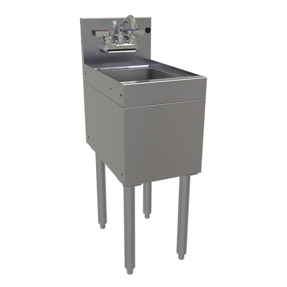 679-SWA12 Underbar Dump Sink w/ 9 1/4"L x 11 1/2"W x 6"D Bowl - Faucet