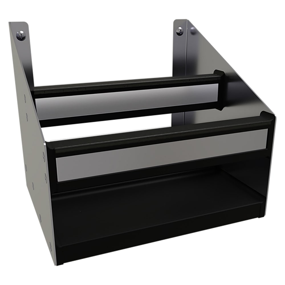 679-DSR12 12" Double Tier Speed Rail - 6 Bottle Capacity, Stainless