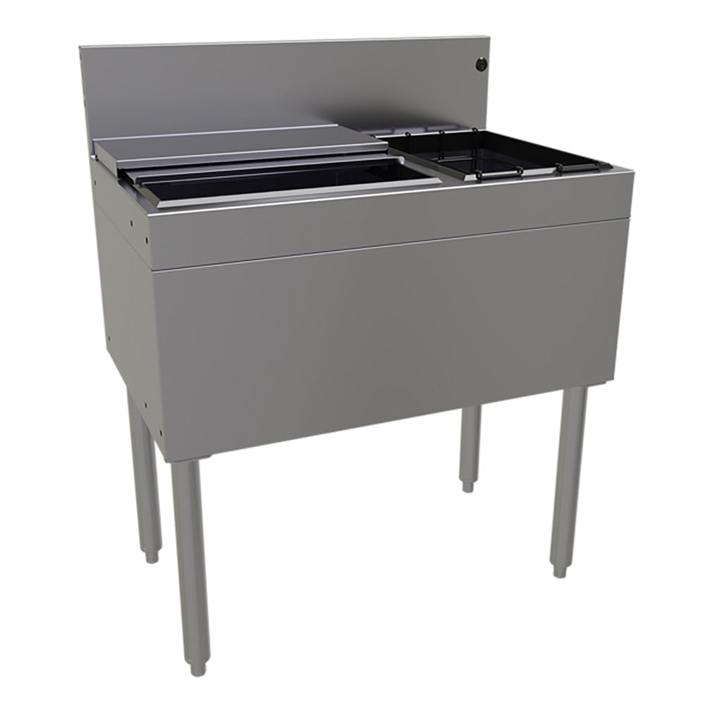 679-CBA30R 30" Main Line Cocktail Station w/ 50 lb Ice Bin, Stainless Steel